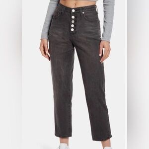 ✨High Rise Mom Jean Charcoal✨